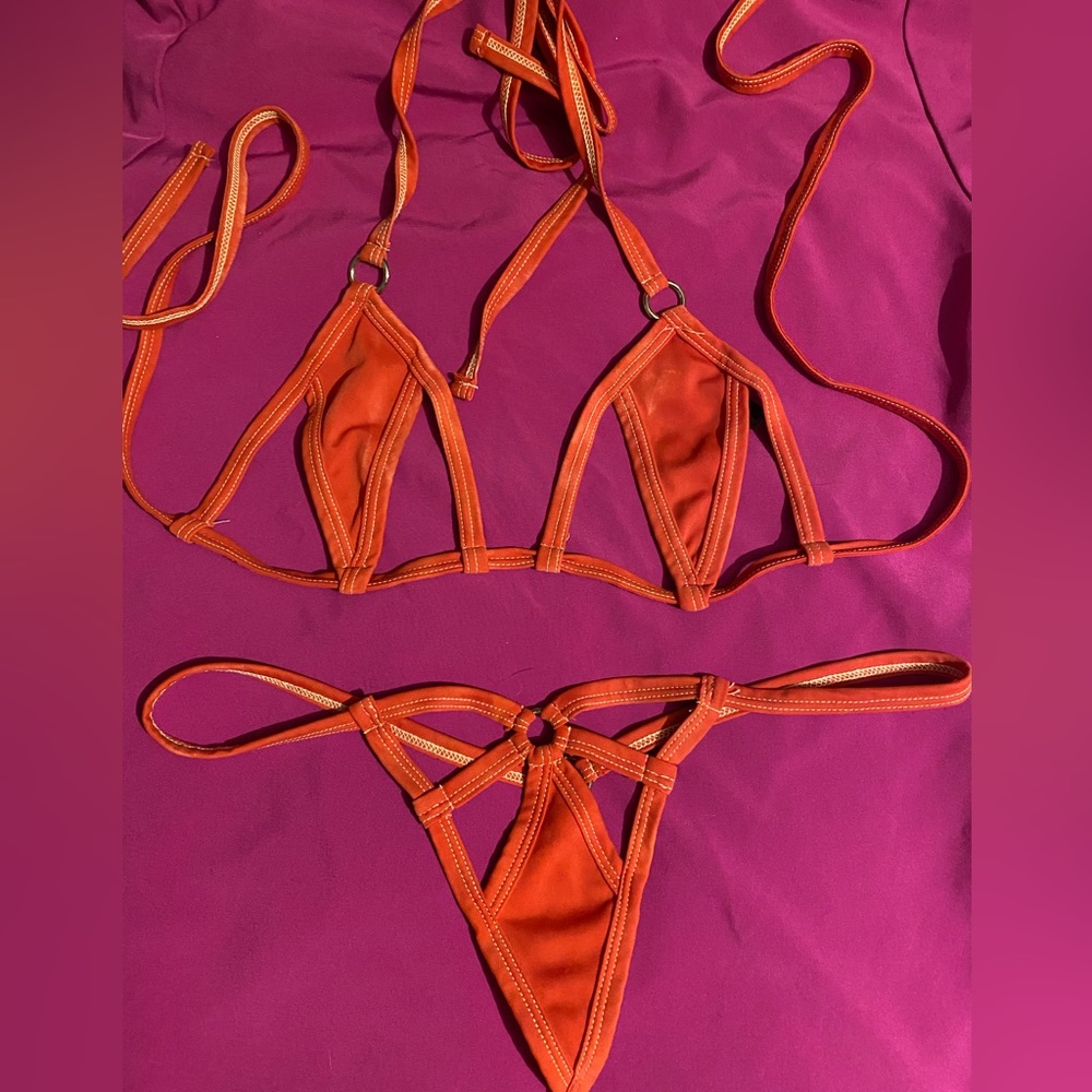 🔥🧡Super Sexy Thong Bikini with Cut Outs 🧡
